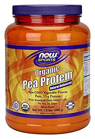 NOW Sports Organic Pea Protein Powder 1.5 Pound